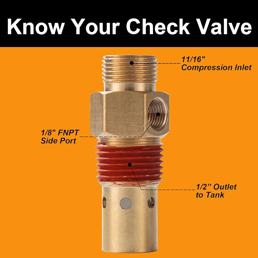 Air Compressor Replacement Parts SUNROAD Brass 11/16 Air Compressor Replacement Parts SUNROAD Brass 11/16